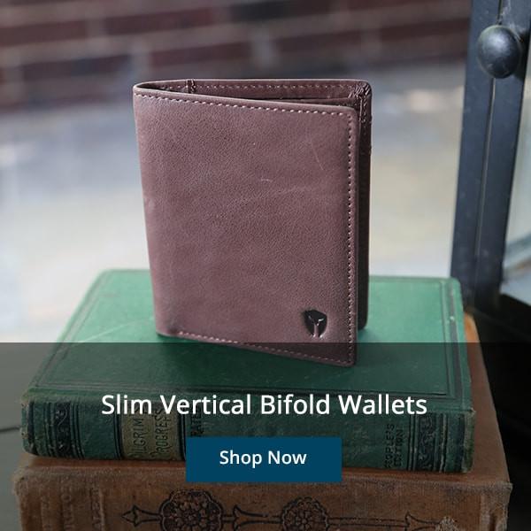 Slim Vertical Bifold Wallets