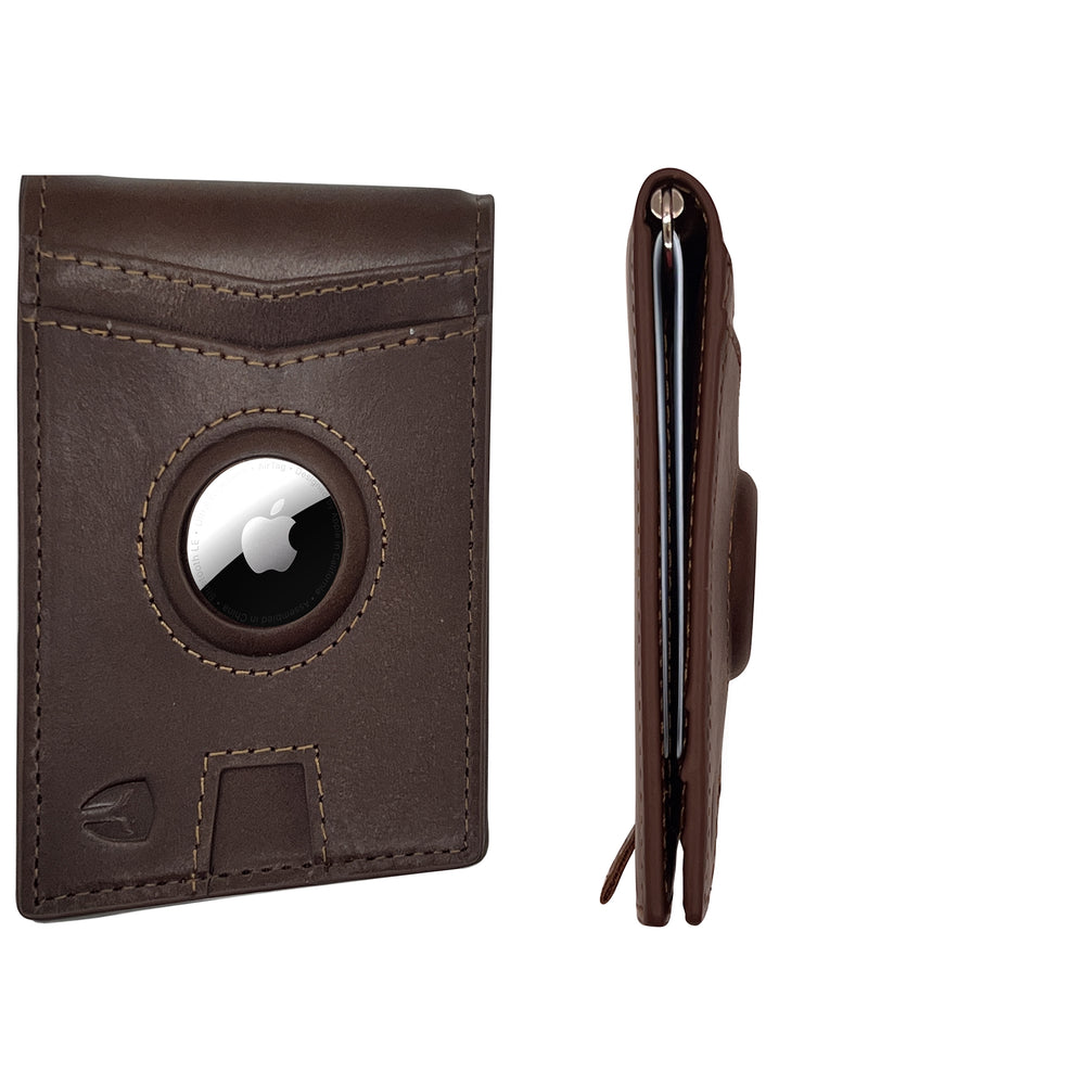 Smart Pull Tab minimalist AirTag wallet with Built-in AirTag holder