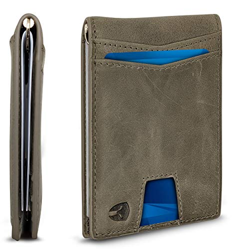 Toughergun Slim Wallet for Men Wallet with Money Clip RFID Wallet with ID  Window Quick Card Front Pocket