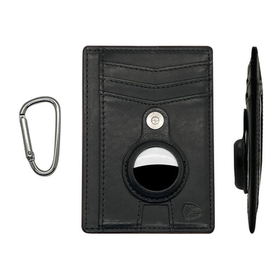 Slim Minimalist AirTag Wallet with Removable Airtag holder